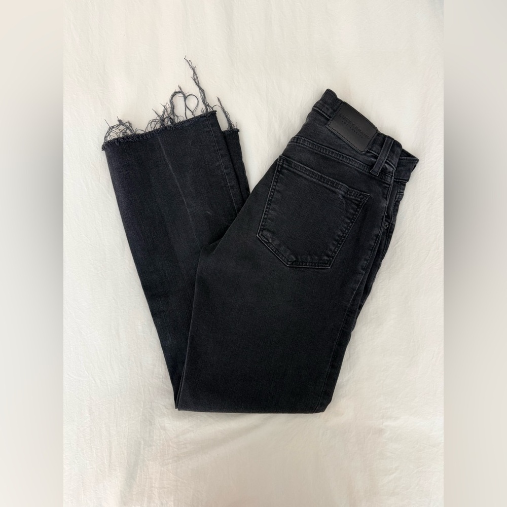Lucky Brand Black Frayed Jeans